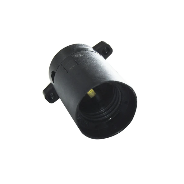 Sıva Üstü Duy E27 Vidasız Geçmeli Donanma Duyu Bakalit Siyah (250V-4A) 5 Adet - 3