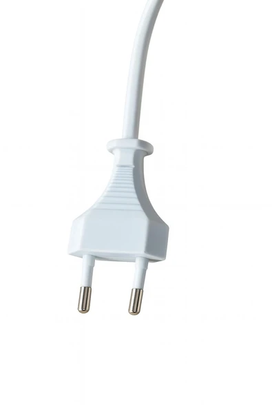 E27 Duylu 2 Metre Arapuarlı (Aç Kapat Anahtar) Fişli Abajur Duyu Seyyar (2X0,50) (Beyaz) - Resim 4
