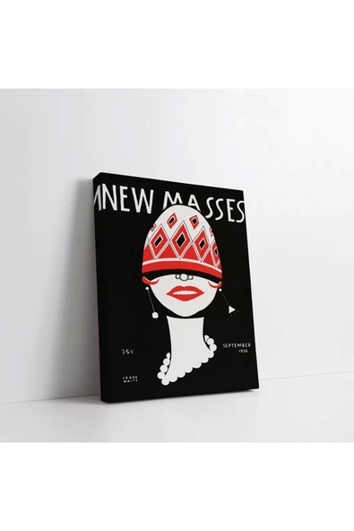 New Masses Vintage Kanvas Tablo - Resim 2