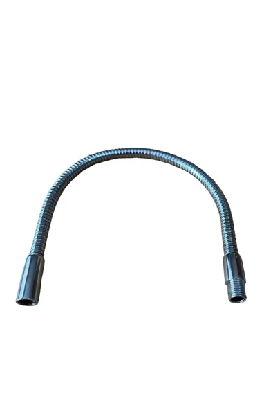 Metal Spiral Hortum (40cm-8mm) Krom Kaplama Masa lambası Aplik vb için (M10) - 2