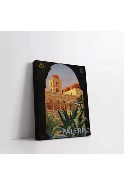 Palermo Vintage Kanvas Tablo - Resim 5