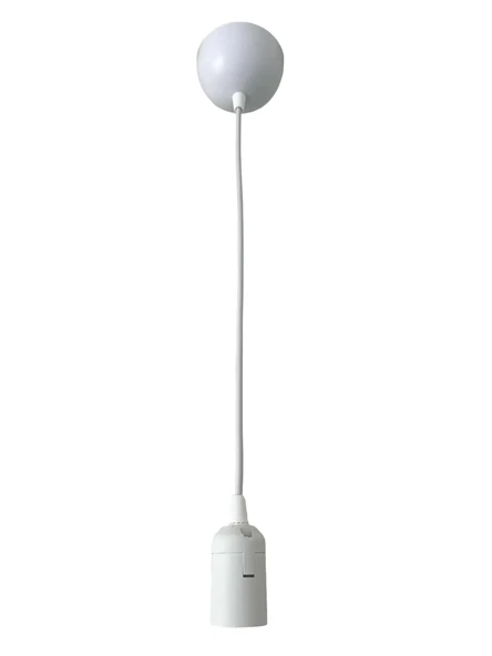 Sarkıt E27 Duy Takımı Düz Duy Beyaz 70cm Bakalit (1 Adet) - 1