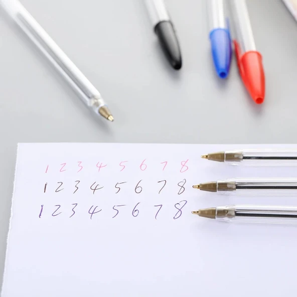 Bic Cristal Original Medium Tükenmez Kalem 50 Li Kırmızı - Resim 6