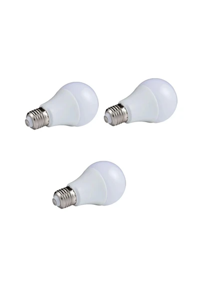 12W E27 Led Ampul 6500K Beyaz Işık (1080 Lümen) (3 Adet) - Resim 2