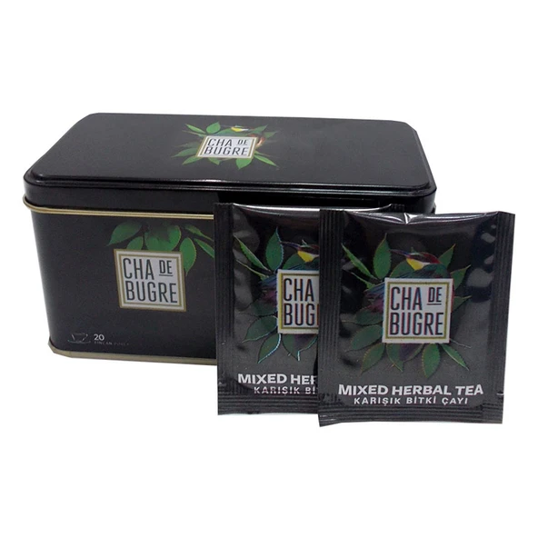 Cha De Bugre Form Karışık Bitki Çay Mixed Herbal Tea 20 Süzen Poşet - 4