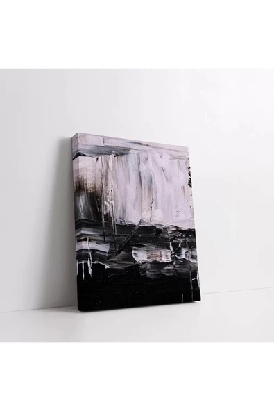 Beyazdan Siyaha Kanvas Tablo - Resim 2