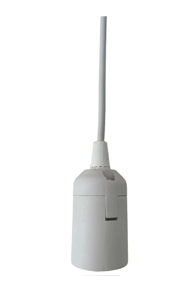 Sarkıt E27 Duy Takımı Düz Duy Beyaz 70cm Bakalit (1 Adet) - 2