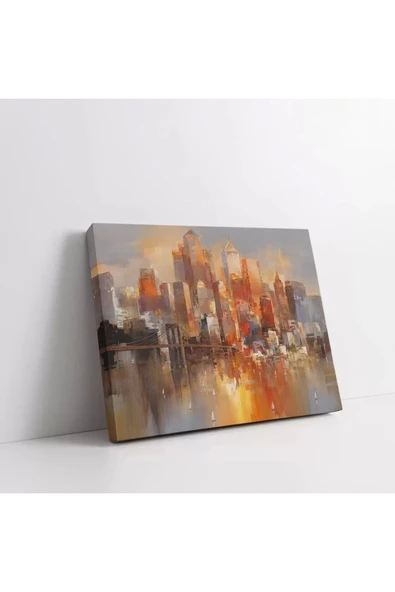 Şehir Işıkları Kanvas Tablo - Resim 2