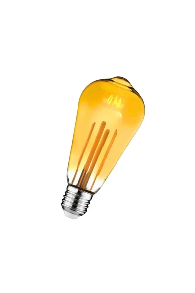 Armut Tasarım E27 Rustik Ampul Vintage Amber (4,5W - 500 Lümen)-(KIRILMAZ PLASTİK GÖVDE) - 4