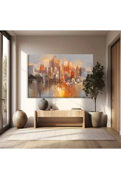 Şehir Işıkları Kanvas Tablo ürün görseli
