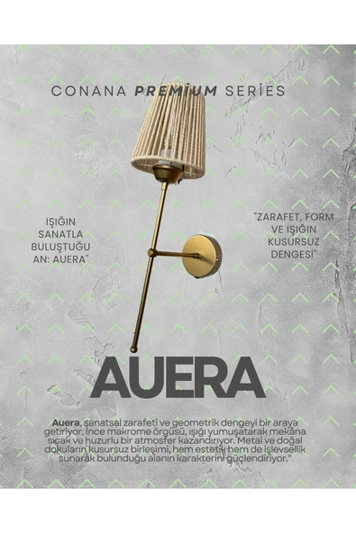 Auera - Makrome Aplik - Ekru - 3