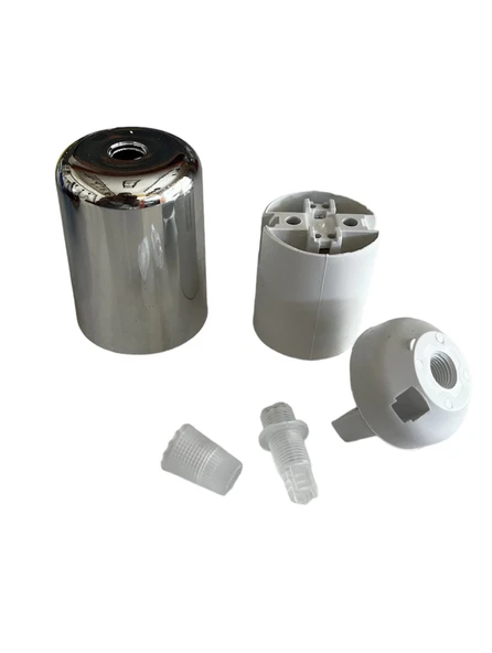 Duy Lalesi ve E27 Duy (Gümüş Renk) Plastik (2 ADET) - 4