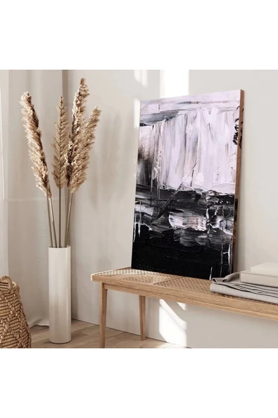 Beyazdan Siyaha Kanvas Tablo - Resim 3