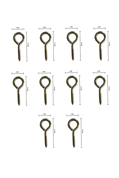 Kapalı Piton Kanca 19x60 (Boyut 20mm*45mm) (10 Adet) - 1