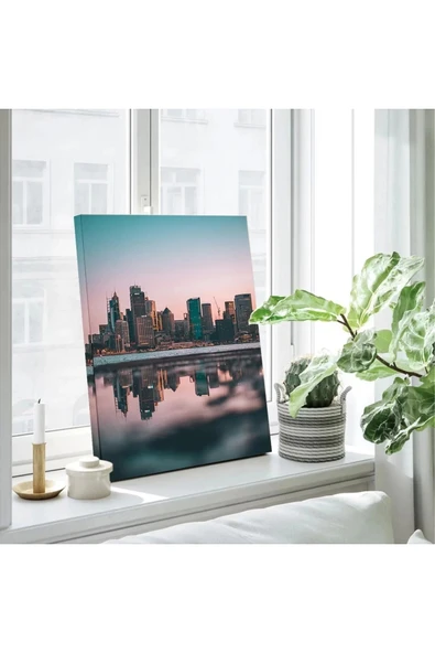 Gökdelen Silüetleri Kanvas Tablo - Resim 3