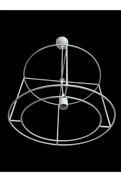 Avize İskelet Teli Büyük Boy 5mm Metal Premium (Duy Takımı Dahil) C - 4