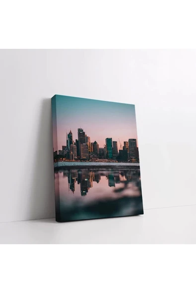 Gökdelen Silüetleri Kanvas Tablo - Resim 2