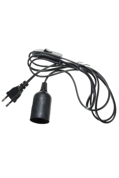 Kablolu Duy 2 Metre E27 Aç Kapa Anahtarlı Fişli