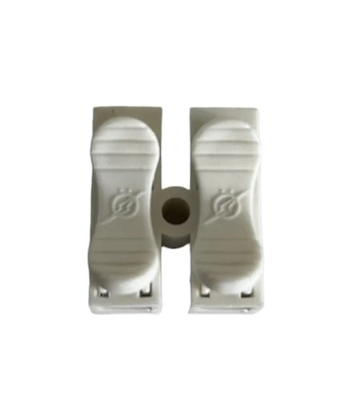 Klamens Vidasız Basmalı İkili 1 No (20 Adet) Beyaz - Resim 4