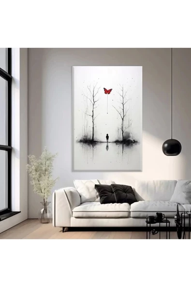 Şehirde Yağmur Kanvas Tablo ürün görseli