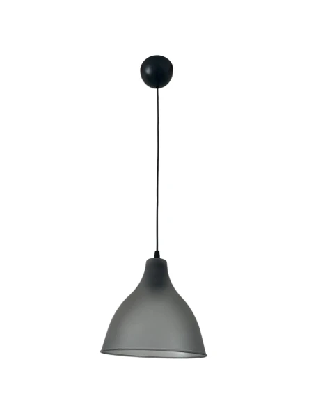 18 Cm Mika Füme Şapkalı Sarkıt Avize (AMPUL DAHİL DEĞİLDİR) Kablo 70cm - 2