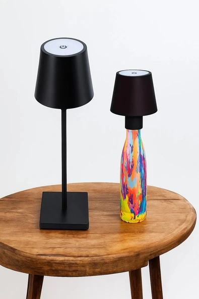 Dokunmatik Dimerli, Şarjlı Masa Lambası RGB Renk Modlu (1 Adet) ürün görseli