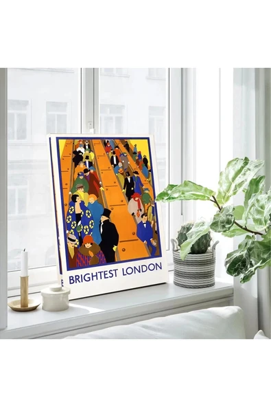 Renk Cümbüşü Londra Kanvas Tablo - Resim 3