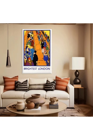 Renk Cümbüşü Londra Kanvas Tablo ürün görseli