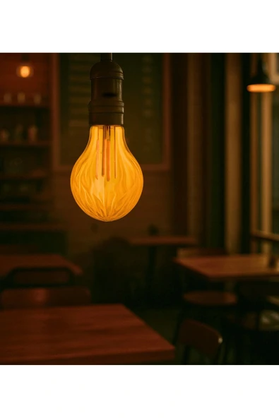 Mini Tasarım E27 Rustik Ampul Vintage Amber(4,5W - 500 Lümen)- (KIRILMAZ PLASTİK GÖVDE) ürün görseli