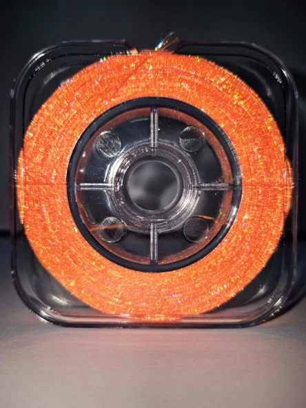 Eagenset Hazır Çapari Kombini Boru Sim Ultraviyole Uv Neon Turuncu Makarada - 9