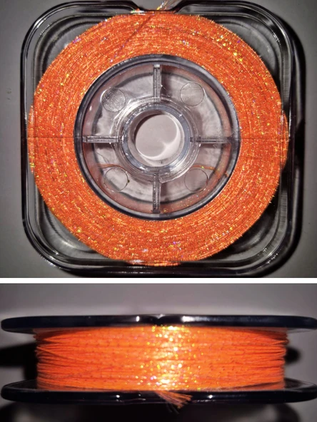 Eagenset Hazır Çapari Kombini Boru Sim Ultraviyole Uv Neon Turuncu Makarada - 1