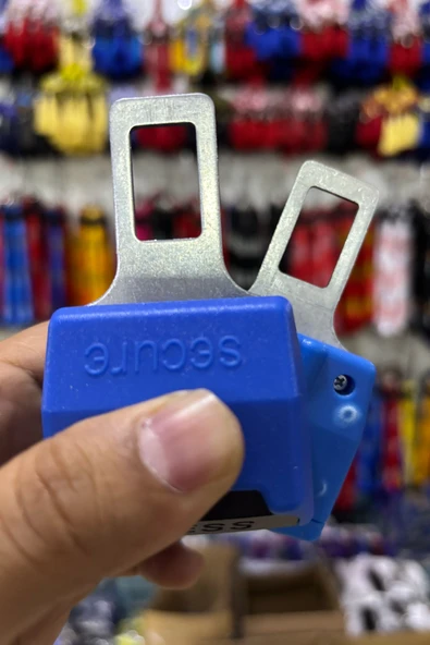 Emniyet Kemeri Uzatıcı Aparat, Susturucu Evrensel Uyumlu, Mavi Renk - Resim 4