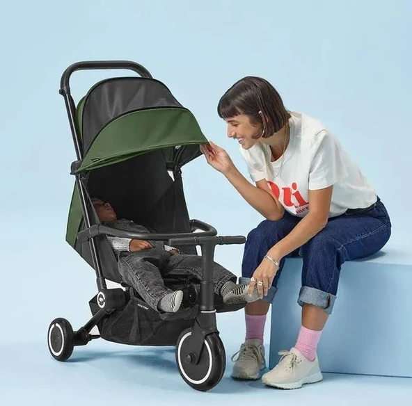 Smartrike Traveler Hepsi Bir Arada Aktif Kabin Boy Bebek Arabası ve Bisiklet - Resim 4