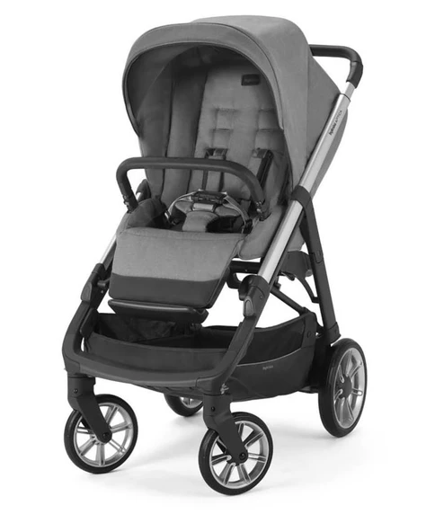 Inglesina Aptica Bej Tek Elle Katlanabilen Çift Yönlü Bebek Arabası Kensington Grey - Resim 4