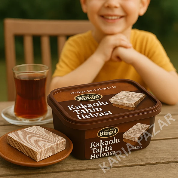 Bingöl Kakaolu Tahin Helvası 700 g x 8 | Kalabalık Sofralar İçin - 2
