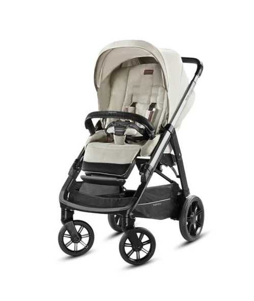Inglesina Aptica Bej Tek Elle Katlanabilen Çift Yönlü Bebek Arabası Cashmere Beige - 2
