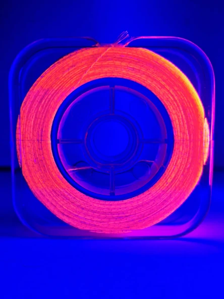 Eagenset Hazır Çapari Kombini Boru Sim Ultraviyole Uv Neon Turuncu Makarada - 10