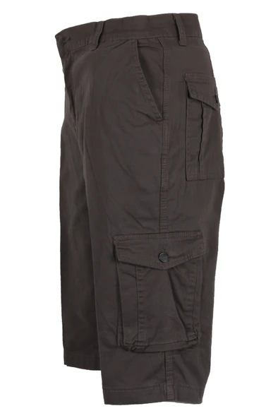 Erkek Keten Kapri Kargo Cep Bermuda Regular RAR01352 - Resim 3