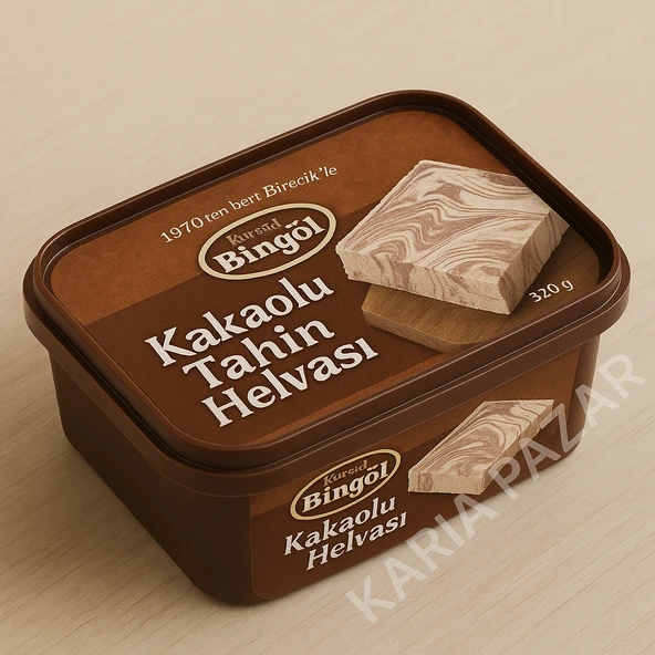 Bingöl Kakaolu Tahin Helvası 700 g x 4 | Aile Boyu Paket - 5