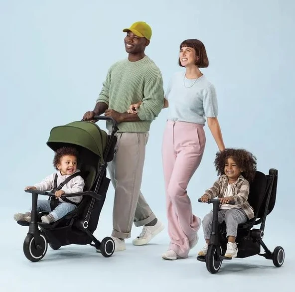 Smartrike Traveler Hepsi Bir Arada Aktif Kabin Boy Bebek Arabası ve Bisiklet - Resim 5