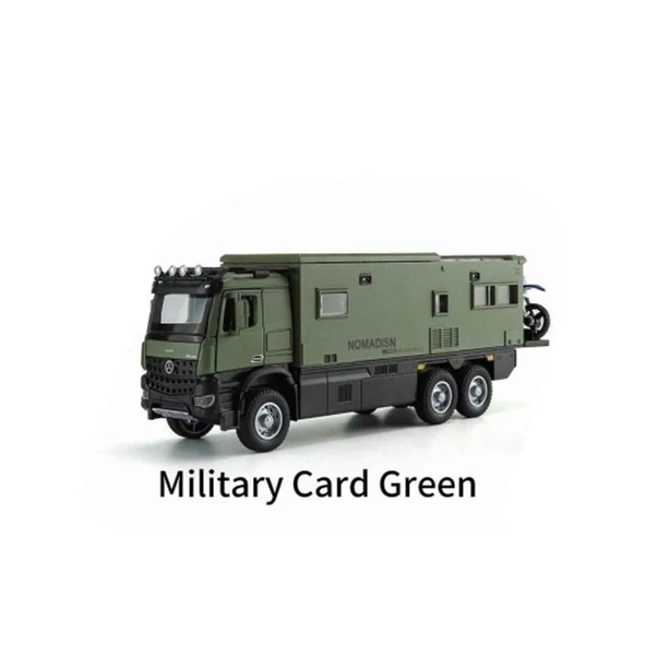 Mercedes Tır Çek Bırak Işıklı ve Sesli Model Motorlu Karavan 1:24 Ölçek - 2