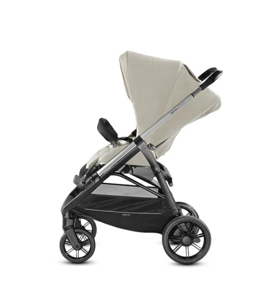 Inglesina Aptica Bej Tek Elle Katlanabilen Çift Yönlü Bebek Arabası Cashmere Beige - 3