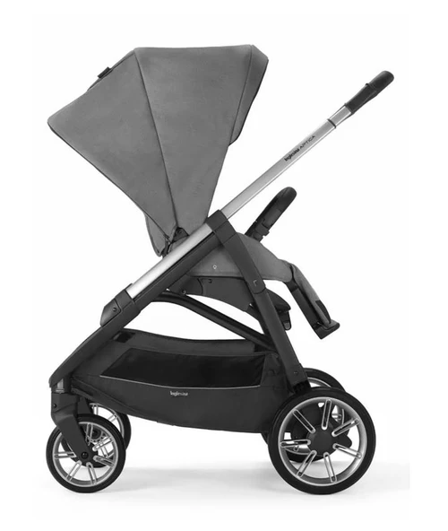 Inglesina Aptica Bej Tek Elle Katlanabilen Çift Yönlü Bebek Arabası Kensington Grey - Resim 3