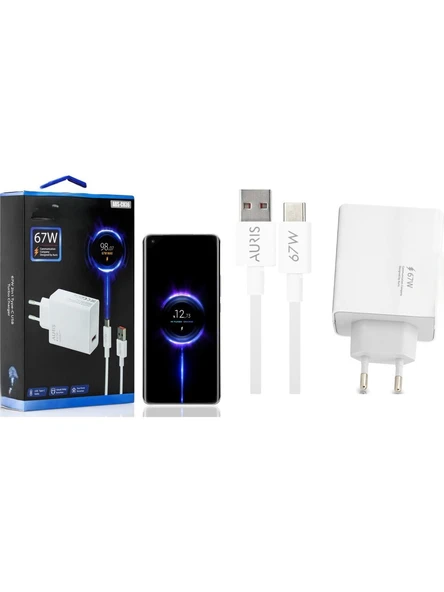 Auris ARS-CH36 67 W Type-C Kablolu Hızlı Şarj Aleti