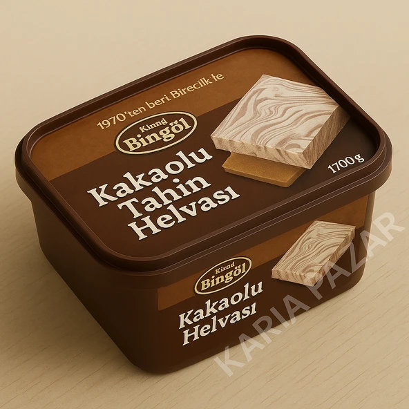 Bingöl Kakaolu Tahin Helvası 1700 g x 2 | Avantajlı Büyük Paket - 5