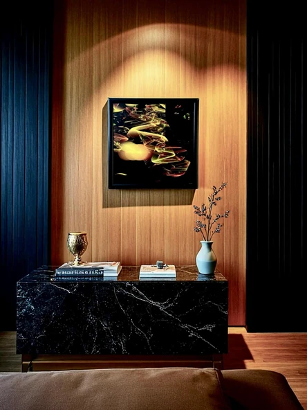 Dekoratif Soyut Tablo 40 x 40 cm CAN202 - Ev - Otel - Ofis - Hastahane - Kafe - Restoran Dekorasyonu