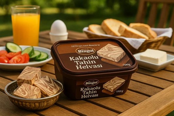 Bingöl Kakaolu Tahin Helvası 1700 g x 2 | Avantajlı Büyük Paket - 3