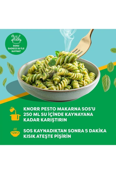 Knorr Trüf Mantarlı Makarna Sosu 52g x3 + Pesto Makarna Sosu 50g x3 - 5