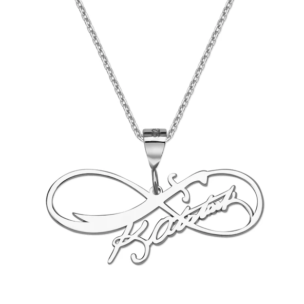 Atatürk İmzalı Zülfikar Sonsuzluk Gümüş Kolye - Gümüş ürün görseli 1