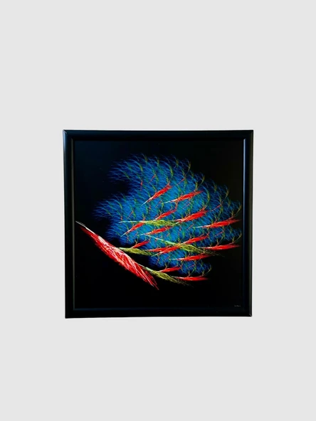 Dekoratif Soyut Tablo 40 x 40 cm CAN204 - Ev - Otel - Ofis - Hastahane - Kafe - Restoran Dekorasyonu - 2